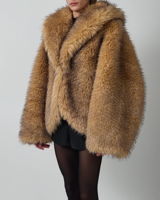 ROTATE  Faux Fur Jacket S-M