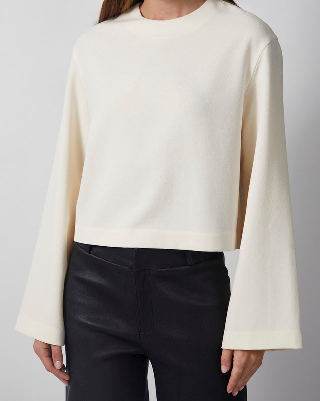 Wakakuu Icons Blouse Creme Cropped Cream S