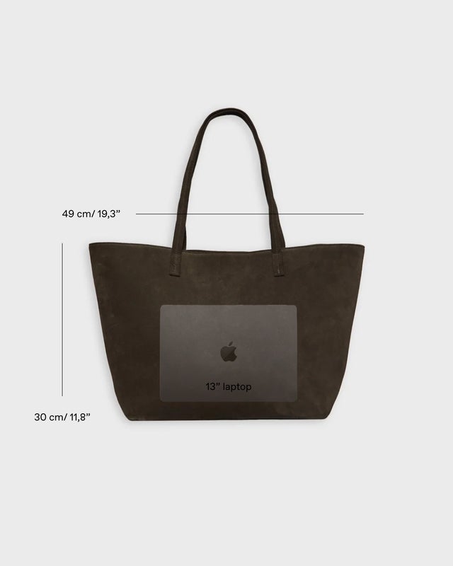 Wakakuu Icons Bag Suede Tote Black ONESIZE