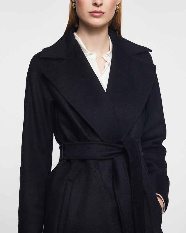 Max Mara Studio Coat Dravenna Black IT 38 (EUR 32)