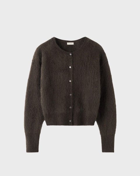 Cardigan Coco brushed Chocolate 1