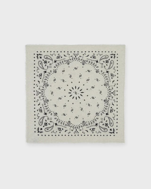 Kujten Hachiko Cashmere Bandana Scarf  Beige ONESIZE