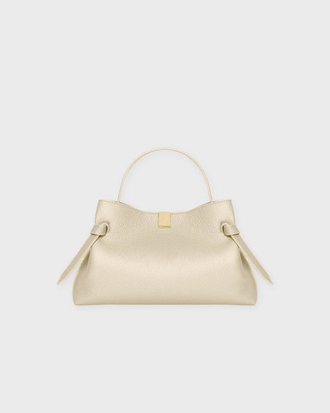 Väska Gyoza Pebble Grain Leather Creme ONESIZE 1