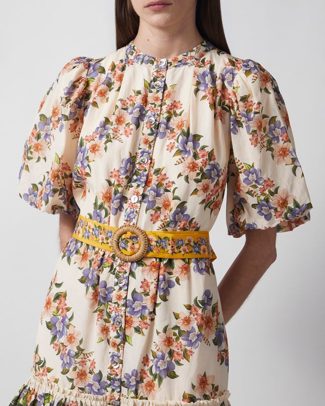 FARM Rio Dress Hilo Stripes Mini Sand L