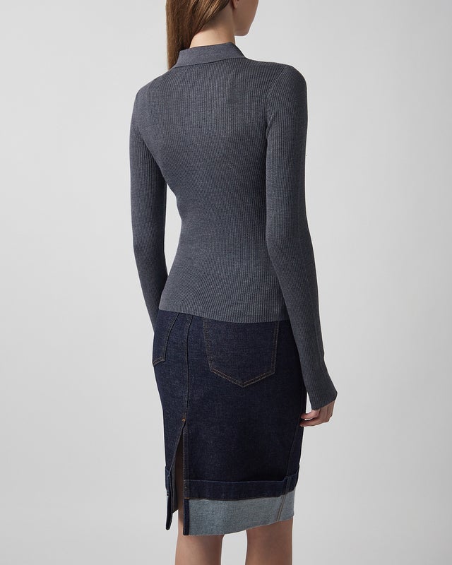 Almada Label  Top Jules Rib Grey L