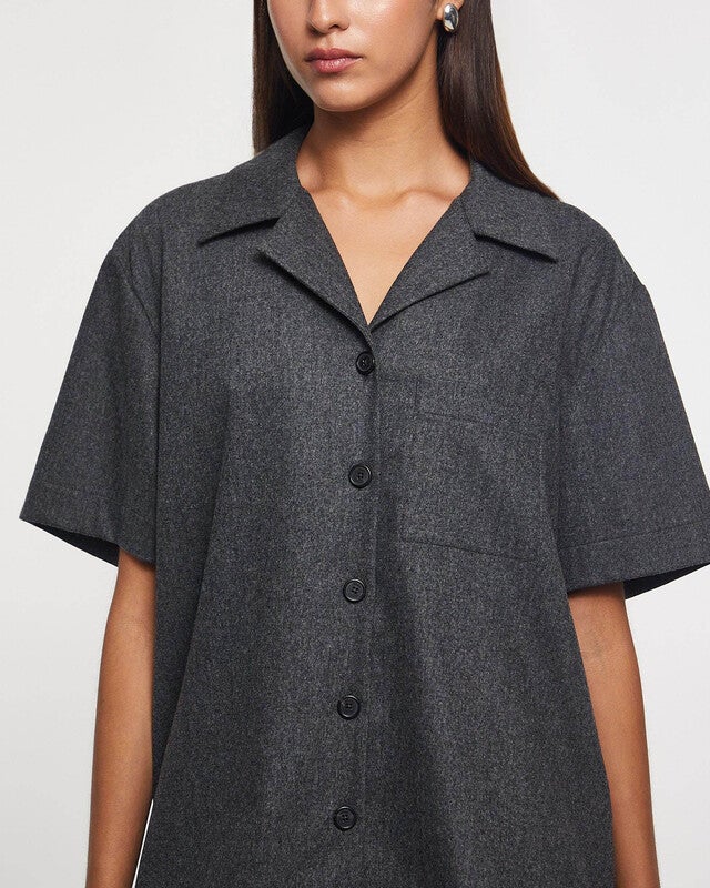 KHAITE Top Riordan Grey M