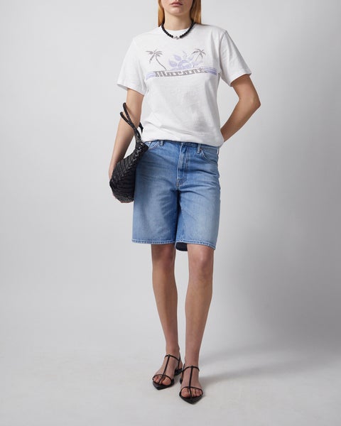 T-Shirt Zewel  Vit/blå 2