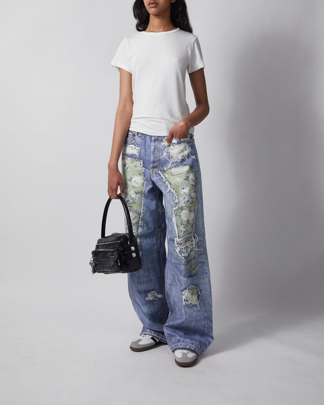 Acne Studios Jeans Trompe-L’œil 1981 Blue/green XXXS