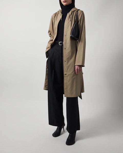 Jacket A-Line Longer W Beige 2