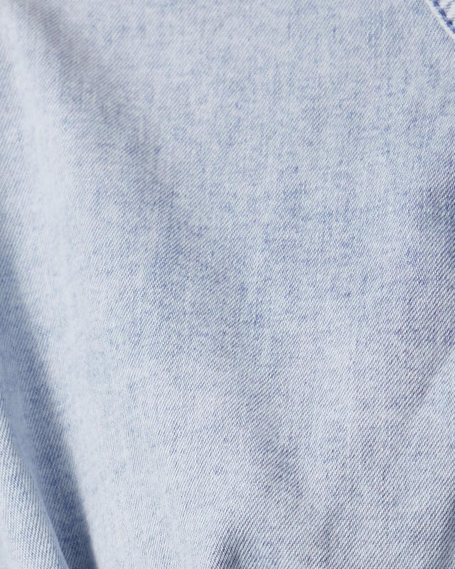 Zimmermann Blus Rebellion Denim Wrap Denim 2 (M-L)