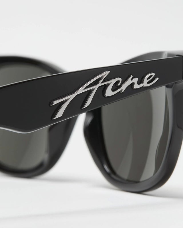 Acne Studios Sunglasses Square-Frame Black ONESIZE