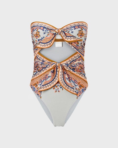 Swimsuit Aster Scarf Tie Light Blue 1