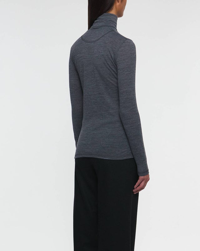 JIL SANDER Top High-Neck T-Shirt Dark grey L