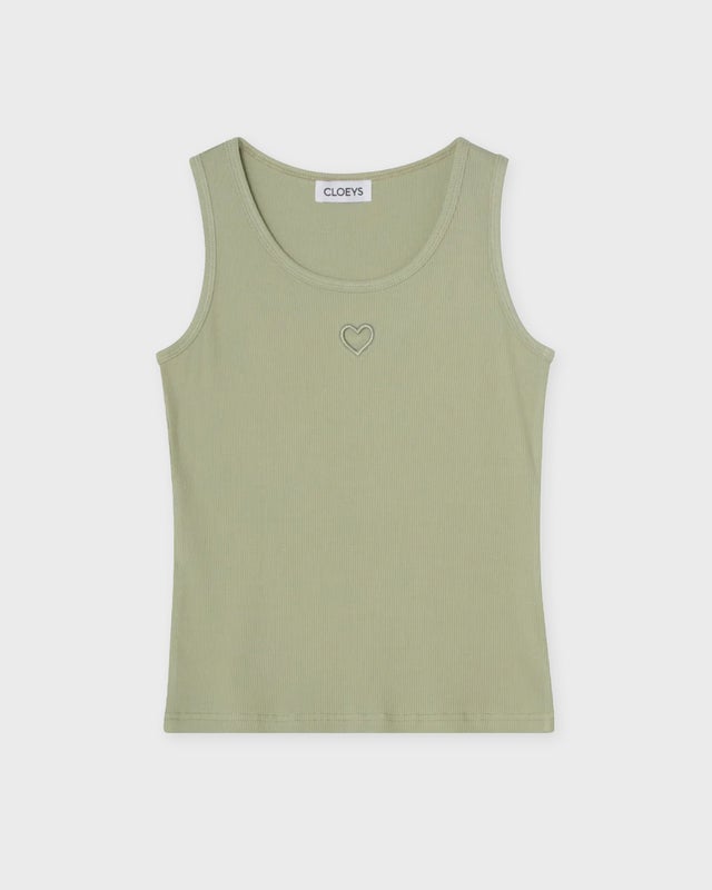 CLOEYS Top Heart Tank Mintgrön XS