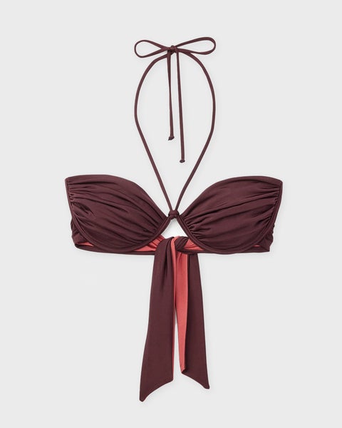 Bikini Top Billow Burgundy  1