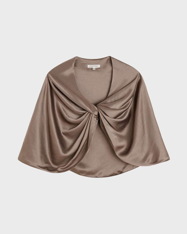 By Malene Birger Cape Pinlos Aubergine ONESIZE