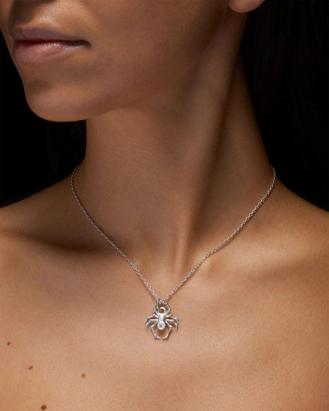 Halsband Spider Necklace Silver Silver ONESIZE 2