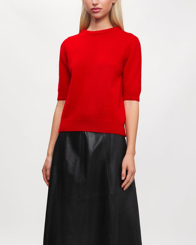 Wakakuu Icons Top London Wool Cashmere Red S