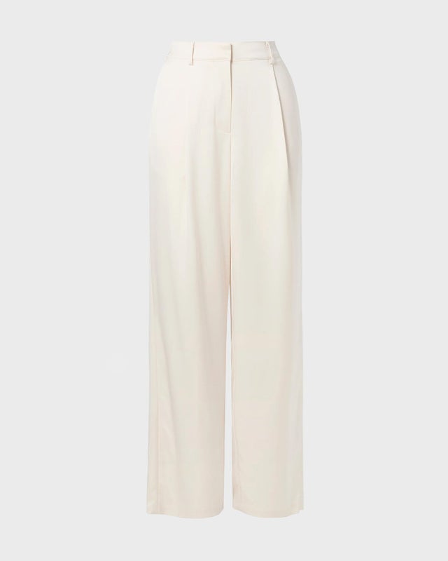 Malina Pants Sarah Elastic Waist Satin Vanilla 42