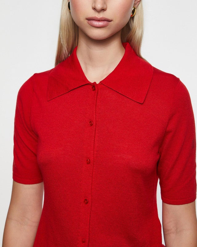 By Malene Birger Blouse Dotta Red XL