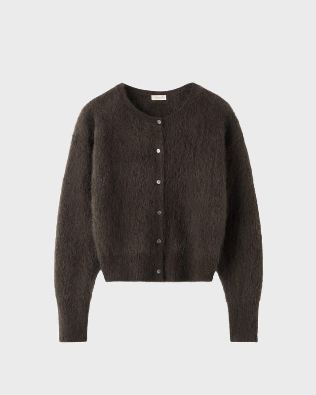 Almada Cardigan Coco brushed Chocolate S