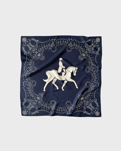 EQUUS SCARF - NAVY 65x65 navy ONESIZE 1