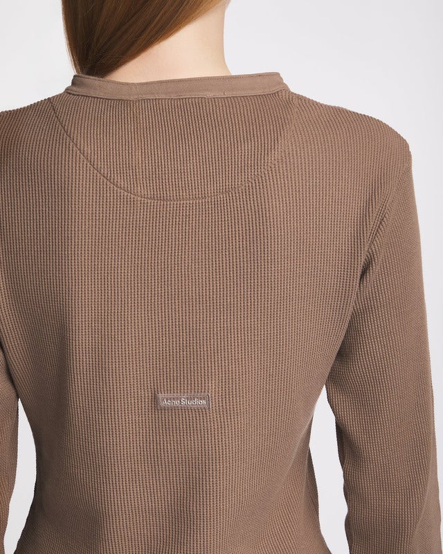 Acne Studios T-Shirt Fitted Long Sleeve  Taupe M