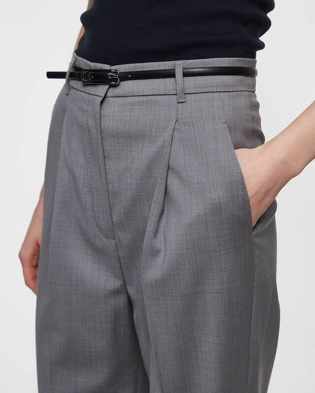 Max Mara Studio Trousers Anfora  Grey IT 46 (EUR 40)