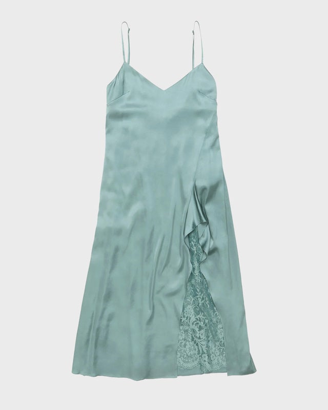 Acne Studios Dress Satin Slip Sage 36