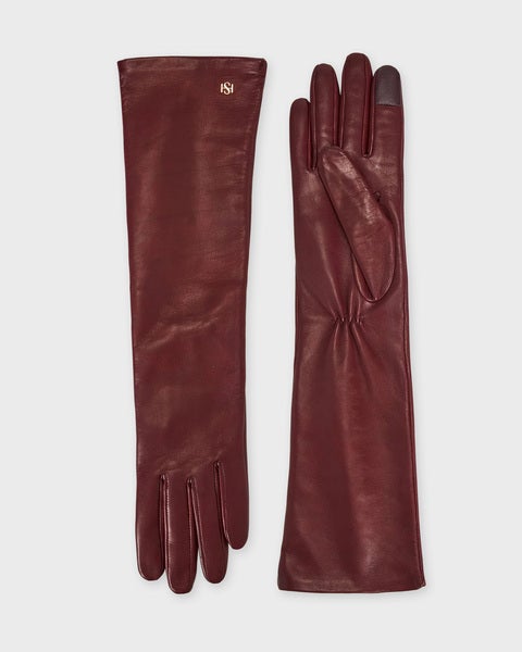 Gloves Essentials Long Vino Bordeaux 1
