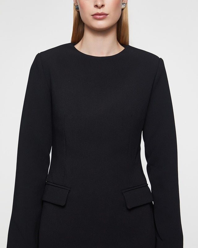 Malina Blouse Athina Tailored Long Sleeve Black 42