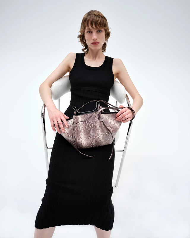 Yuzefi Bag Mochi Embossed Leather Snake ONESIZE