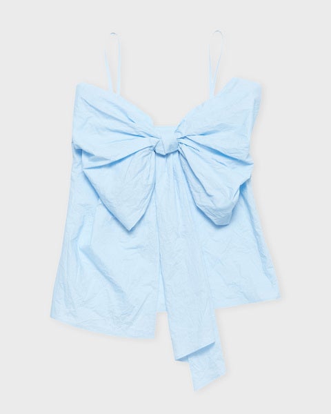 Blouse Bow Strap  Light blue 1