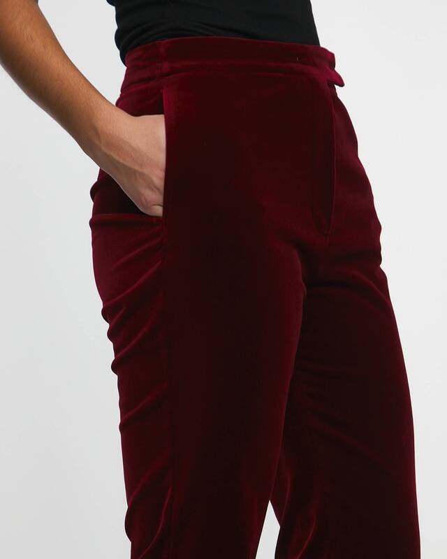 Max Mara Studio Trousers Aceto Bordeaux IT 46 (EUR 40)