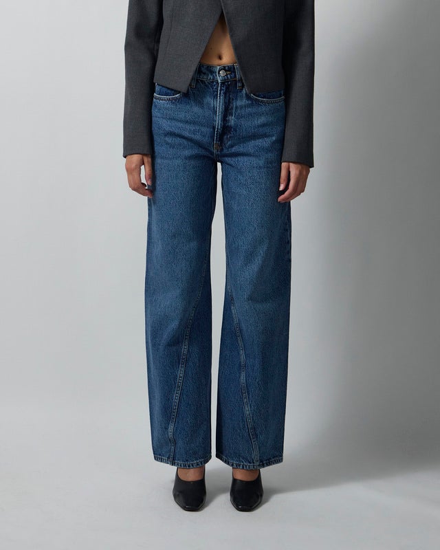 Anine Bing Jeans Brie Cabana Blue 28