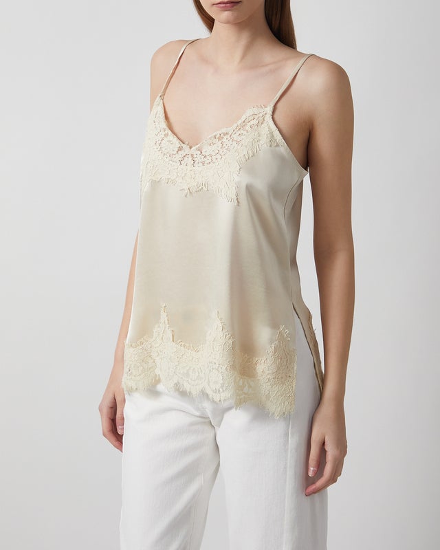 ONE and OTHER Top Grace Cami Light yellow S