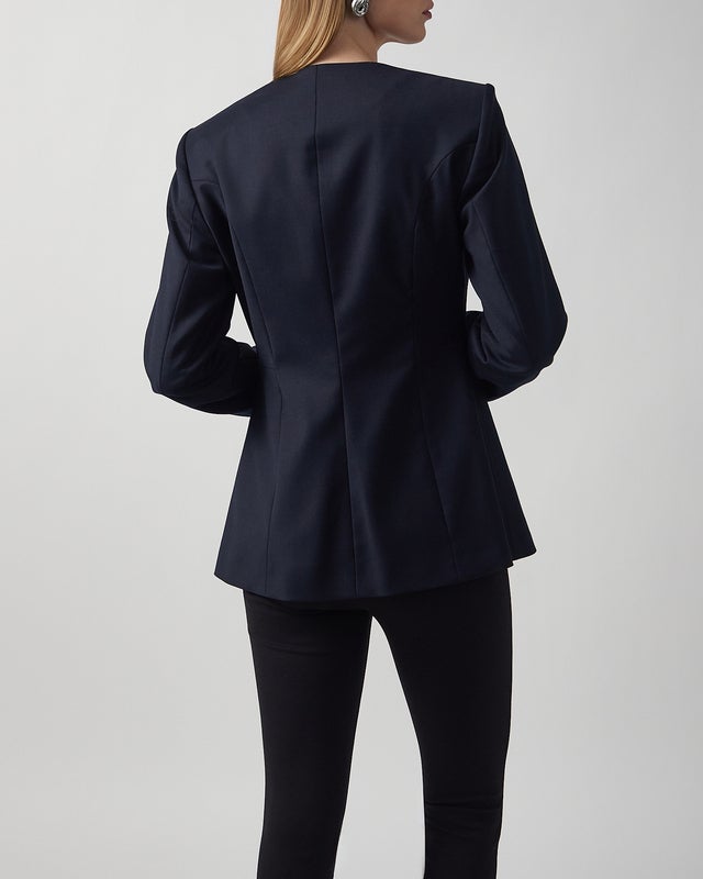 Dagmar Blazer Sb Collarless  Navy 34