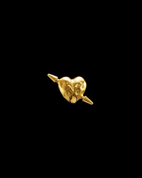 Örhänge Tuvstarr's Heart Ear Stud  Gold ONESIZE 1