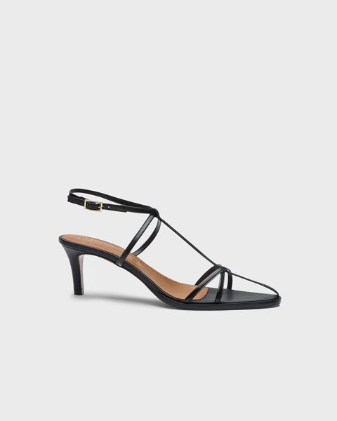 Klacksskor Torno Black Nappa Strappy Svart 1