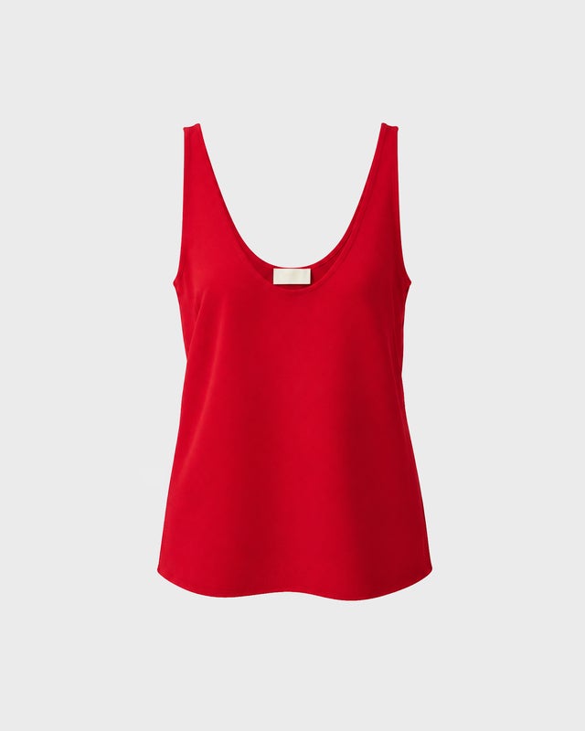 Wakakuu Icons Tank Top Sia Crepe Red XL