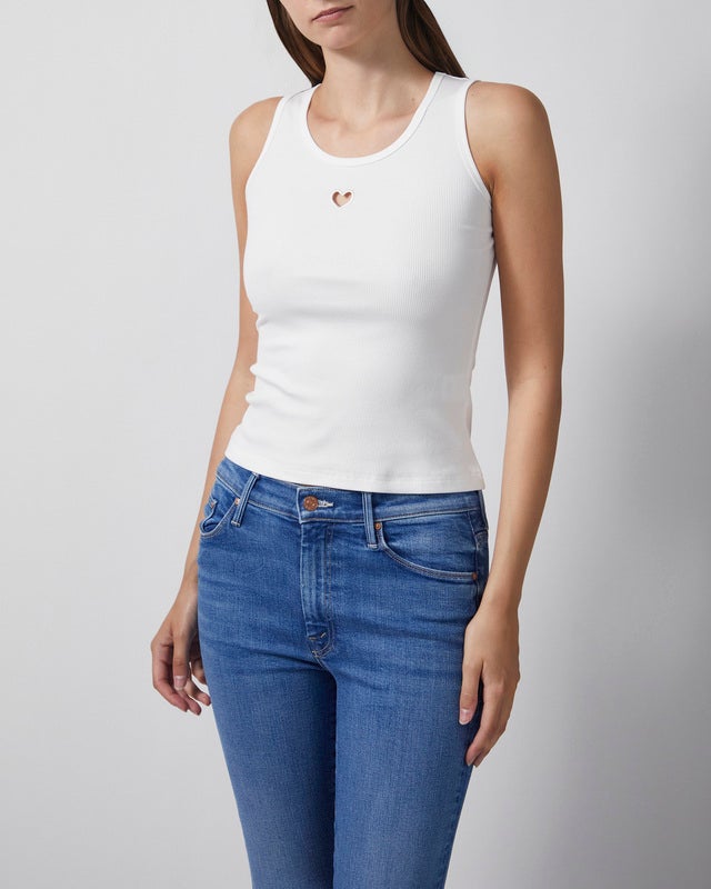 CLOEYS Tank Top Heart White L