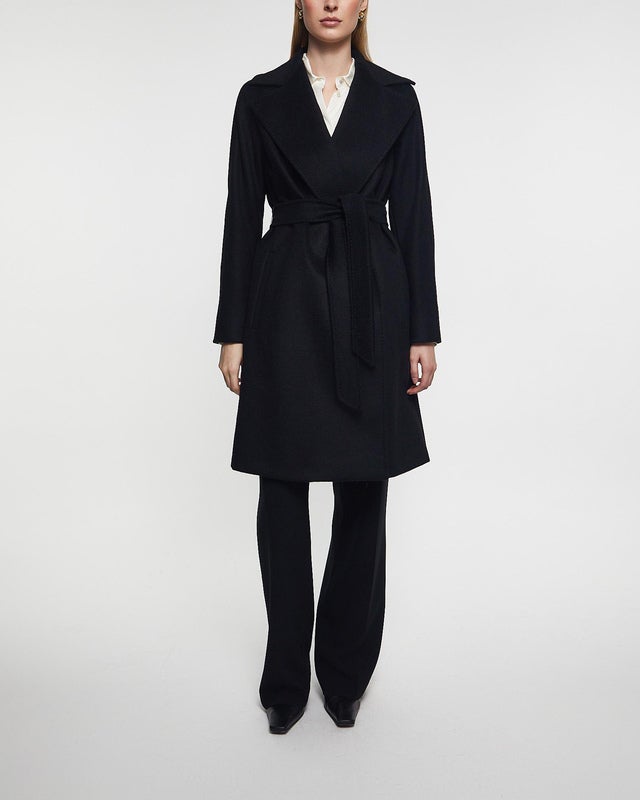 Max Mara Studio Coat Dravenna Black IT 38 (EUR 32)
