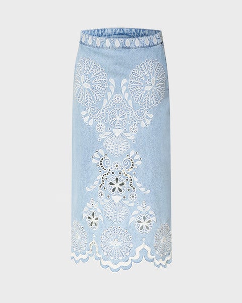 Skirt Denim Richelieux Midi Denim 1