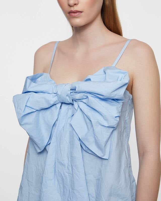 Acne Studios Blouse Bow Strap  Light blue 36