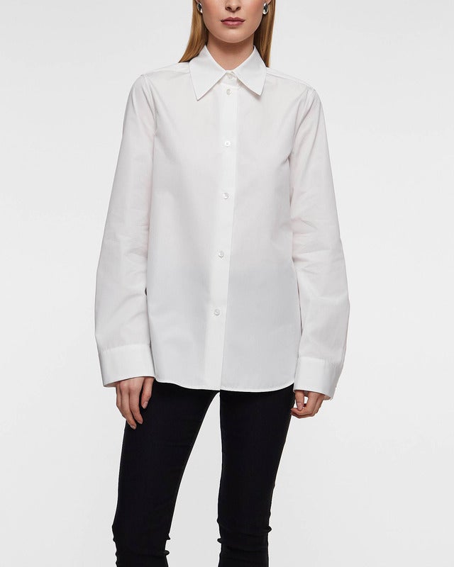 JIL SANDER Shirt W 01 Cotton Poplin White 40