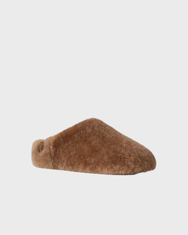 UGG Slipper Elea Fluffed Brown US 6 (EUR 37)