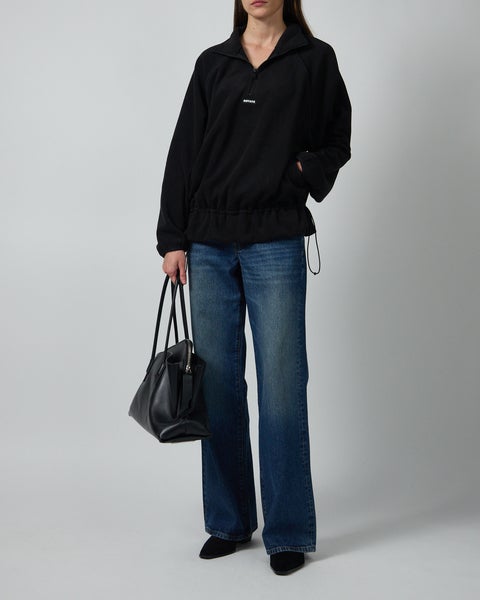 Jacket Fleece Half Zip Black 2