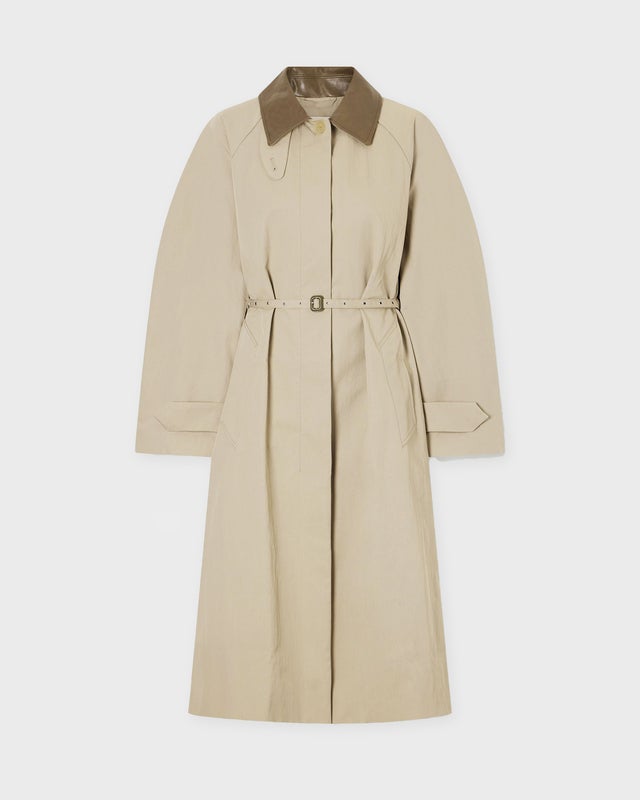 Acne Studios Jacket Belted trenchcoat Grön/grå 34