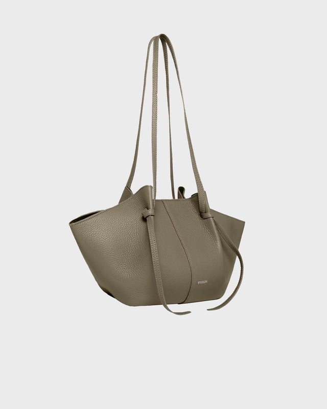 YUZEFI Bag Mochi Pebble Grain Leather  Taupe ONESIZE