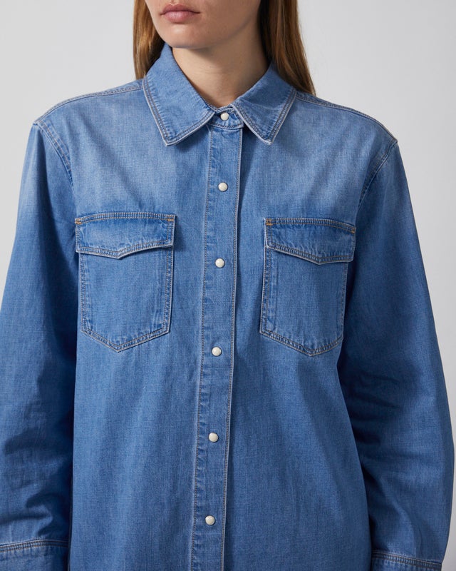 NEUW Shirt Bowery Denim Vision Vintage Blue M